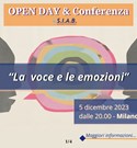 OPEN DAY SIAB a MILANO 